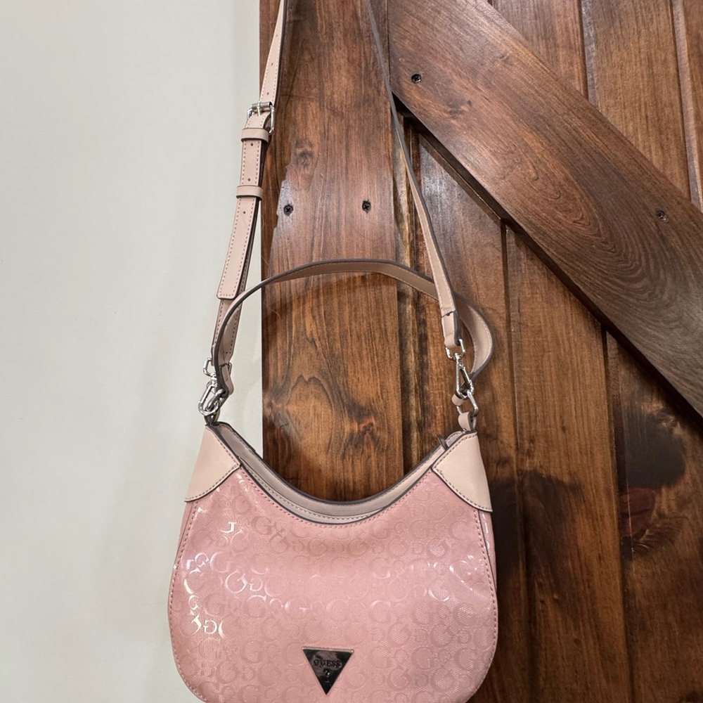 Coach Pink Shoulder Bag with Curved Silhouette